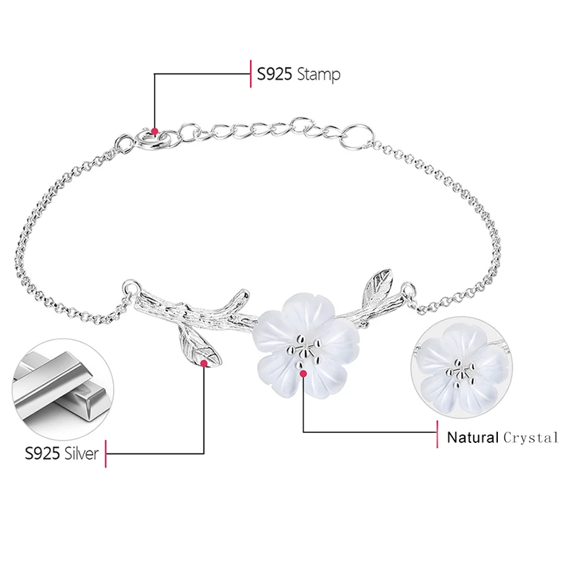 925 Sterling Silver Charm Bracelet