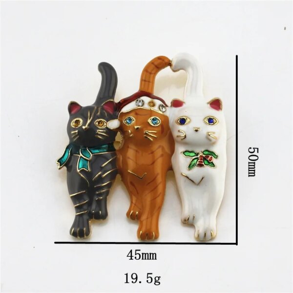 Cat Brooch Set