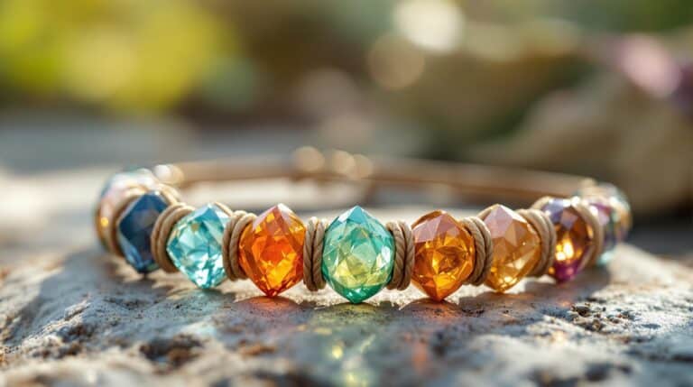 7 chakra stones bracelet