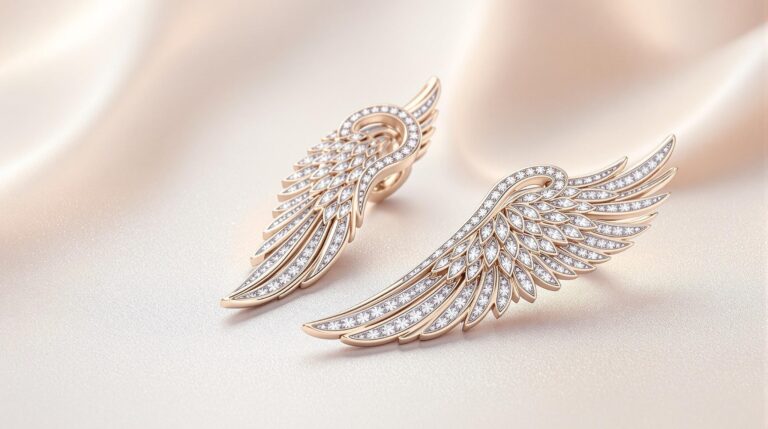 angel wing earrings