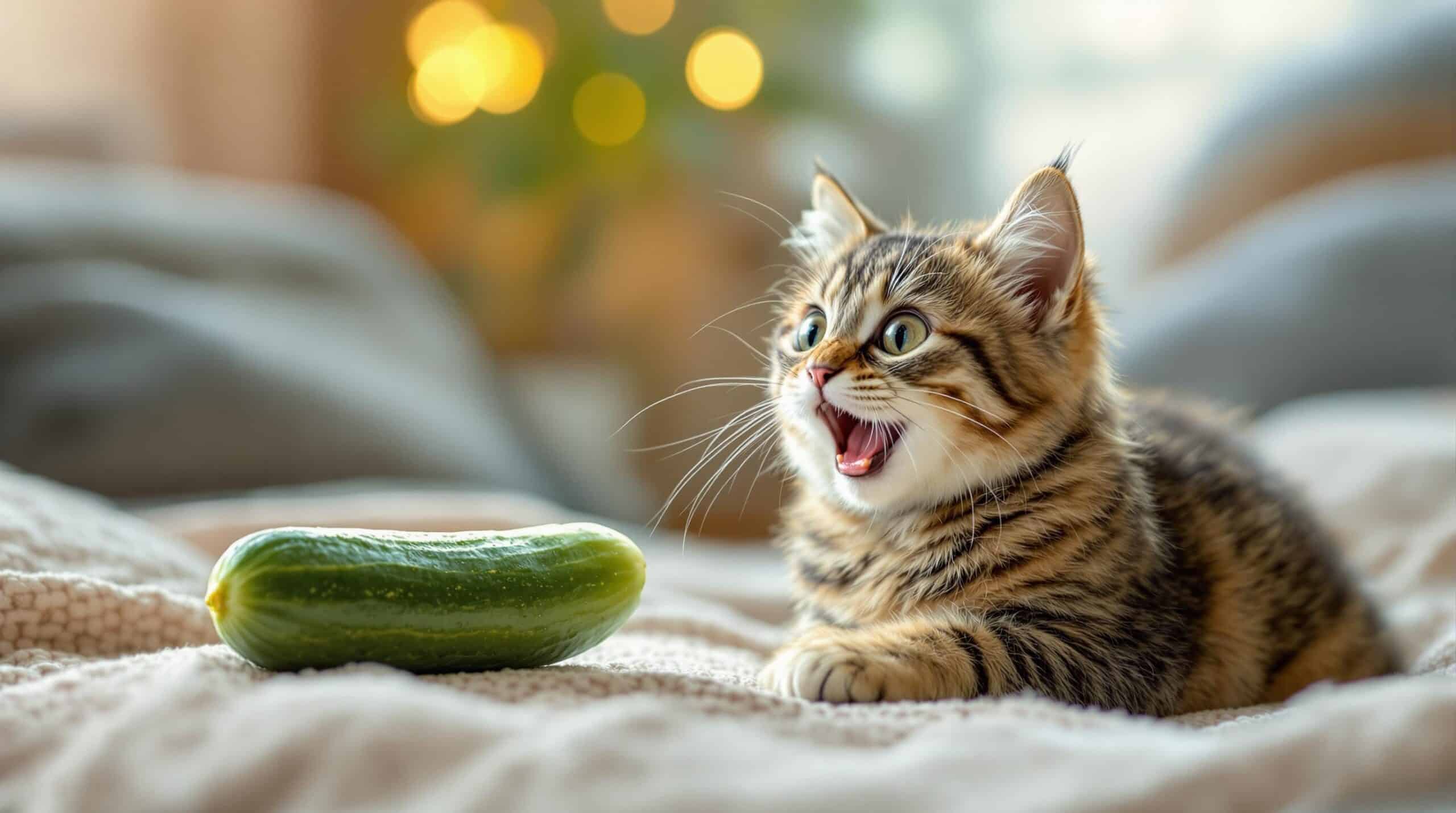 cats scared of cucumbers