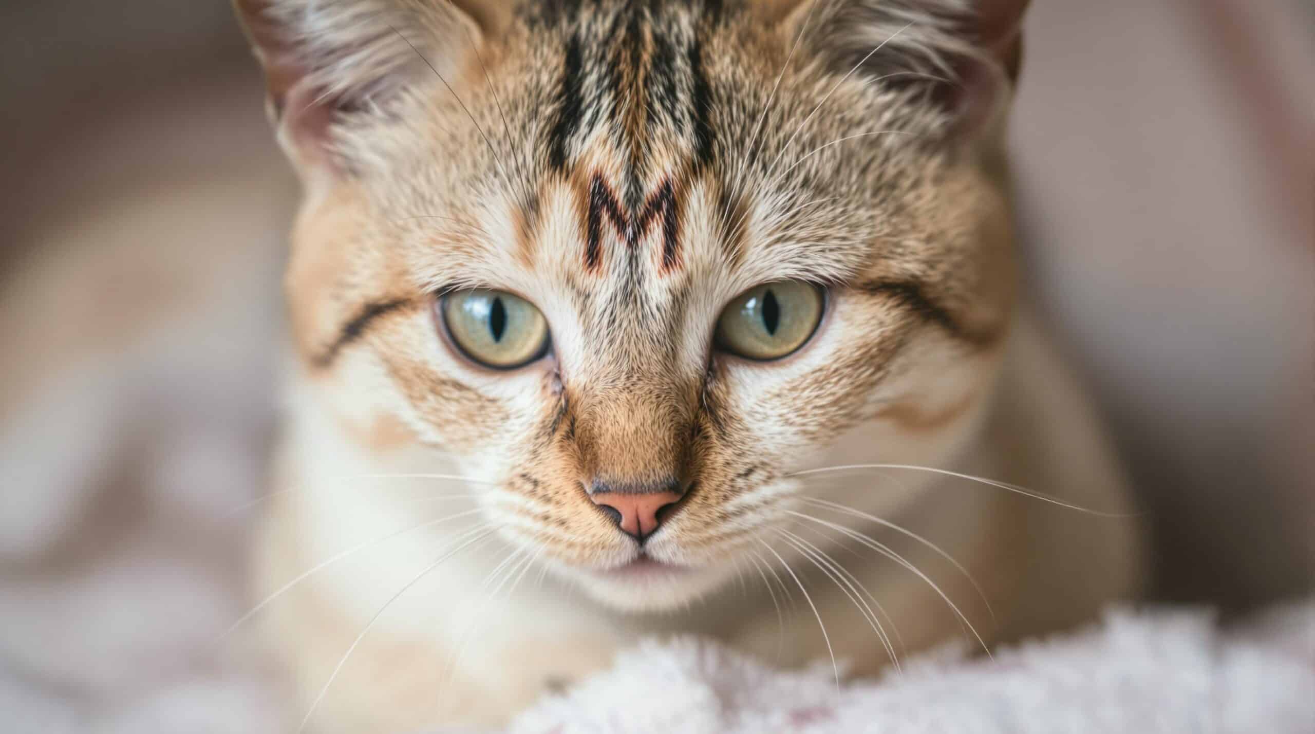 cats with m on forehead