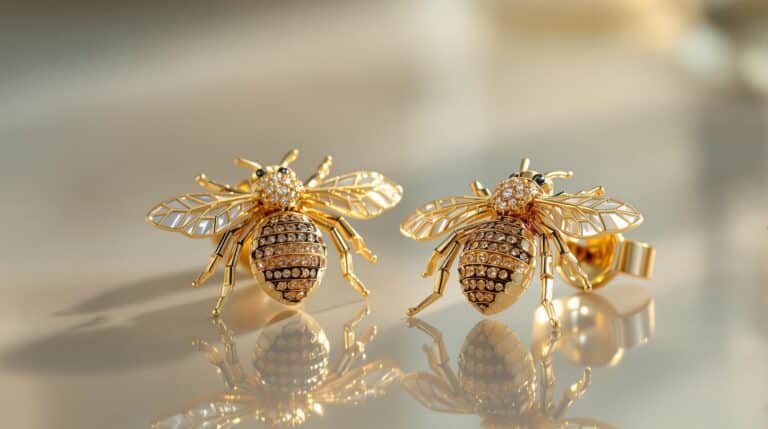 honey bee earrings