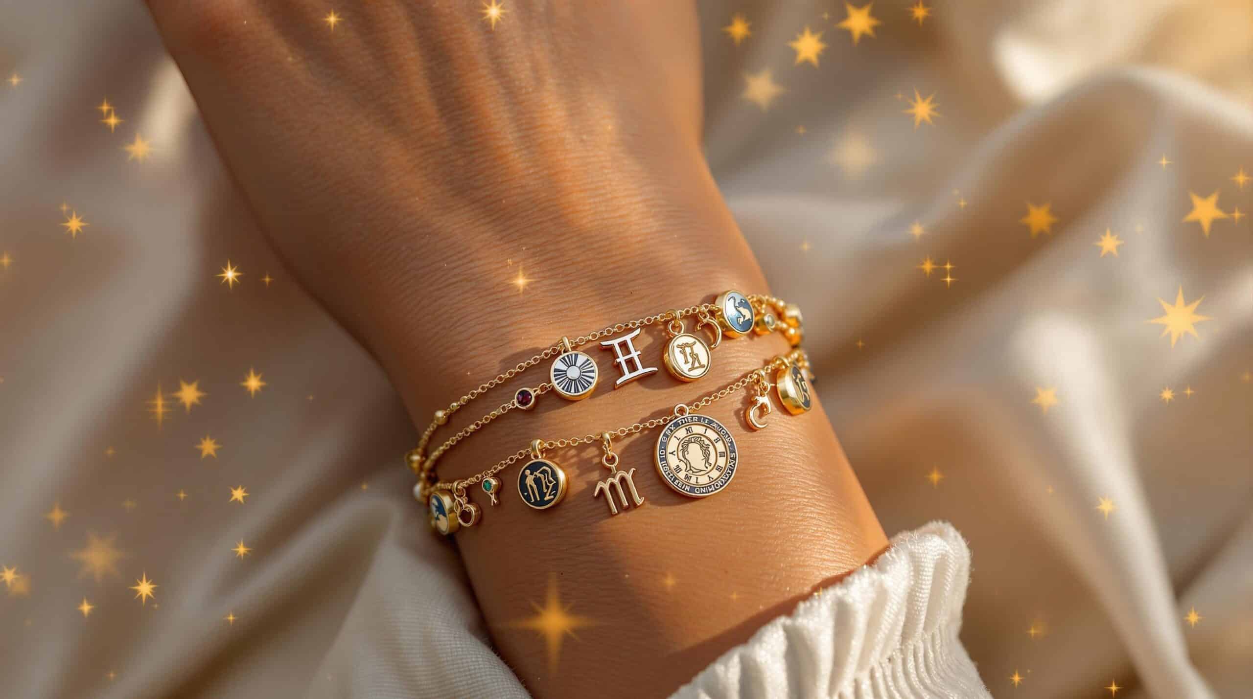 zodiac charm bracelet